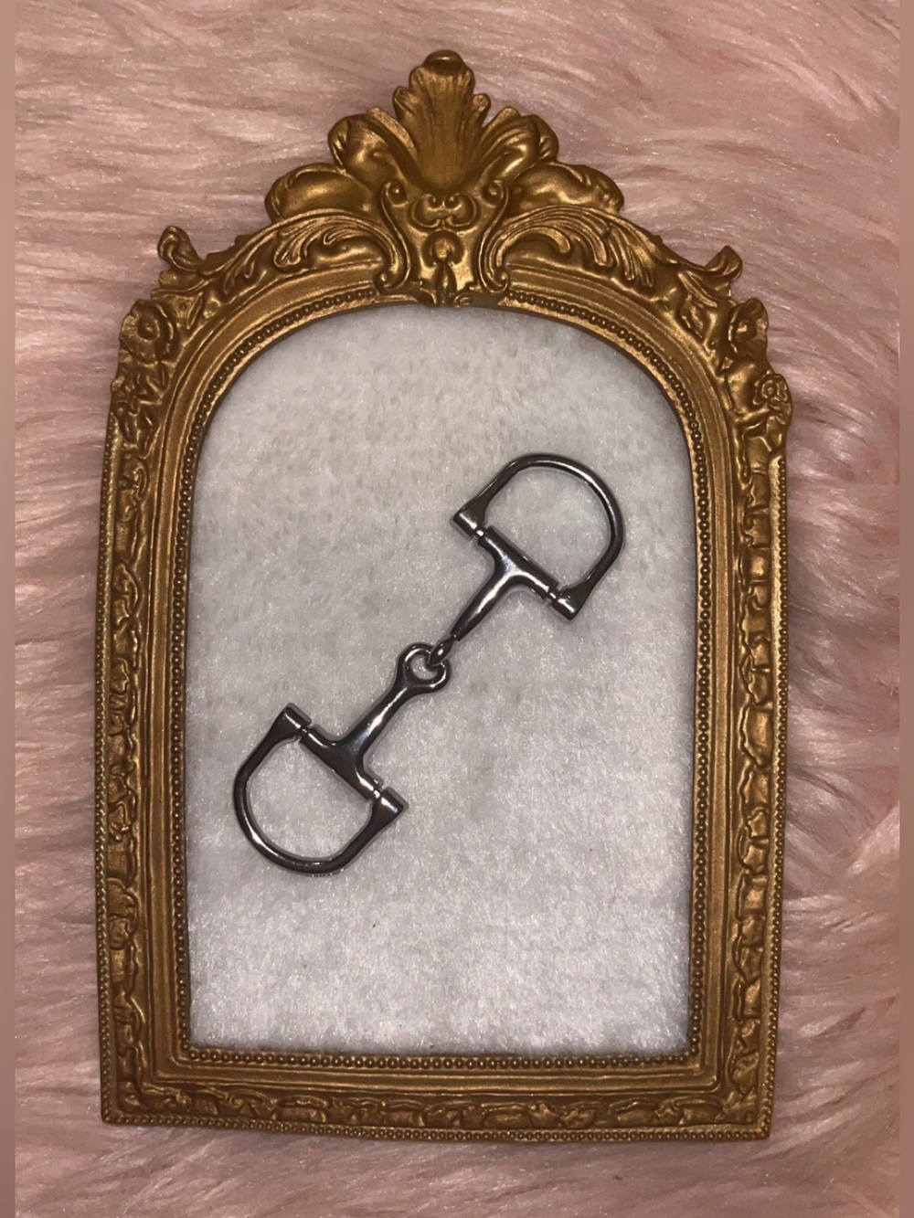 Silver Tone Neck Snaffle bit